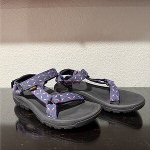 Teva Women's Black and Patterned Sandals